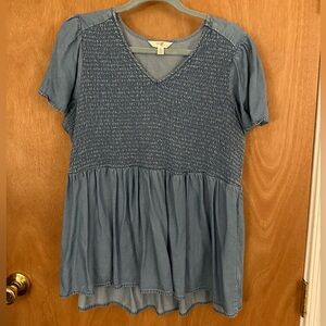 Women’s Denim Shirt, Size 14W